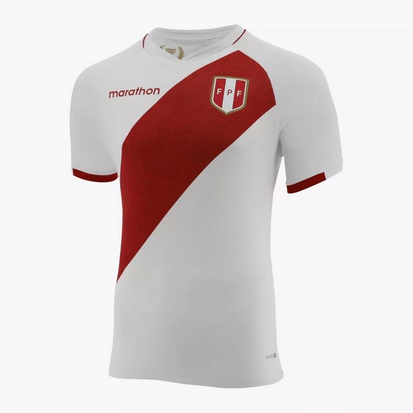 Tailandia Camiseta Perú 1ª Kit 2021 Blanco